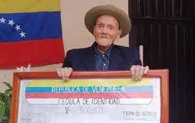 Un venezolano se convierte en el hombre más viejo del mundo con 112 años