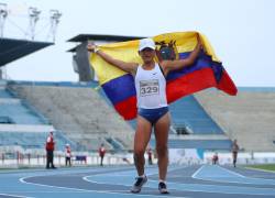 Glenda Morejón continúa con sus éxitos. Ahora fue oro sudamericano en los 20 kilómetros marcha.