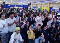 La Ministra de Trabajo Ivonne Núñez en la inauguración de la Feria Nuevo Empleo 2025. Foto: César Muñoz /API