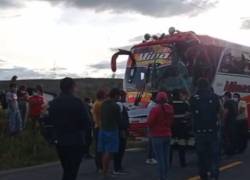 Al menos ocho heridos tras choque de buses, en el sector de Malchinguí en Quito