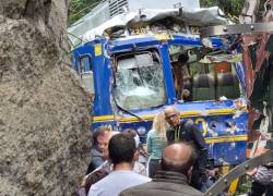 Fotografía que muestra uno de los vagones siniestrados.