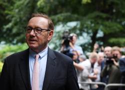 El actor Kevin Spacey se presentó al Tribunal de Southwark en Londres, Gran Bretaña, este miércoles.