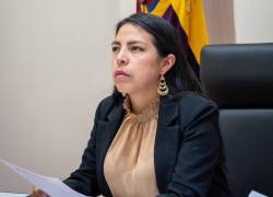 Fotografía que muestra a la vicealcaldesa Marisol Peñaloza en su despacho.