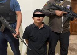 Fotografía que muestra a uno de los detenidos, identificado como Axel Isaac Ledesma Romero, de 19 años.