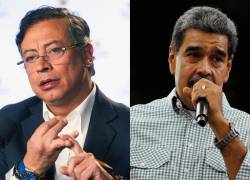 Combo de fotografías de archivo que muestra al presidente de Colombia, Gustavo Petro, y al mandatario venezolano, Nicolás Maduro.