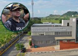 Combo de fotografías de la fachada de la Autoridad de Tránsito y Vigilancia de Samborondón, y del ministro del Interior, John Reimberg.