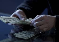 Imagen referencial de una persona contando dinero.