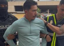 Fotografía que muestra a Wilmer Chavarría ('Pipo') bajo custodia de la Policía de España.