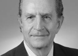 Fotografía del exmandatario ecuatoriano Rodrigo Borja.