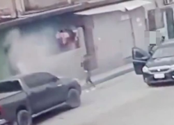 Captura de video que registró el ataque armado.