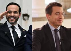 Combo de fotografías del candidato presidencial colombiano Abelardo de la Espriella y el presidente de Ecuador, Daniel Noboa.
