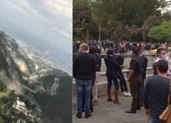 Fuerte temblor en Quito provoca deslizamiento de rocas y varias afectaciones