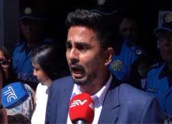 Captura de video que muestra al concejal