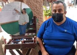 Carlos Alfredo Rivas Vera es un ícono en las calles de Portoviejo, la gente le ha comprado caramelos por décadas.