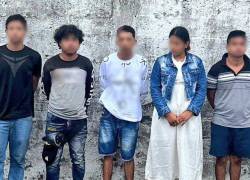 Cinco detenidos por presunto secuestro en Quevedo, provincia de Los Ríos.