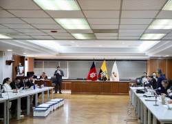 Fotografía que muestra la sala durante la diligencia.