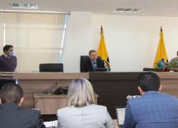 Audiencia preparatoria de juicio contra la exjueza María Belén Domínguez.