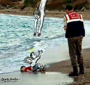 La humanidad ha naufragado, un homenaje a Aylan Kurdi