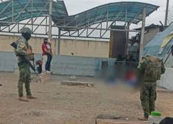 Miembros de las Fuerzas Armadas y de la Policía Nacional acudieron al lugar. Foto tomada de redes sociales.