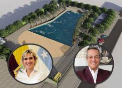 Pugna entre la alcaldesa Viteri y el exprefecto Jairala por construcción de piscina de más de $ 2 millones