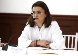 Fotografía de archivo de la vicepresidenta María José Pinto.