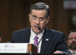 El director de la CIA, John Ratcliffe, testifica durante una audiencia del Comité de Inteligencia del Senado para examinar las amenazas mundiales, en el Capitolio en Washington, DC, el 18 de marzo de 2026.
