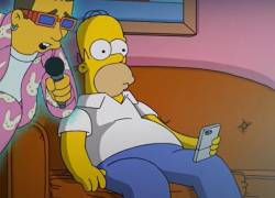 Nueva predicción de Los Simpson: video muestra a Bad Bunny lanzando el celular de Homero