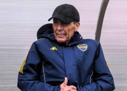 Fotografía de Miguel Ángel Russo en el banco de Boca Juniors.