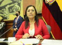 Guadalupe Llori, presidenta de la Asamblea Nacional, en una foto de archivo.