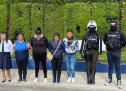 Cinco mujeres fueron procesadas por el presunto delito de extorsión en Carchi.