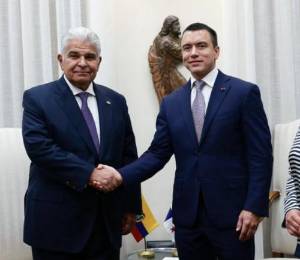 Daniel Noboa y el presidente de Panamá, José Raúl Mulino, se reunirán para hablar sobre economía y seguridad