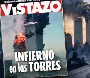 Ilustración que incluye la portada de la revista Vistazo del 13 de septiembre de 2001.