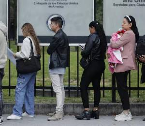 Solicitantes de visa para Estados Unidos.