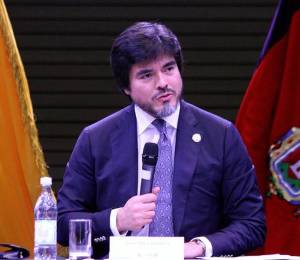 José De La Gasca durante una rendición de cuentas en 2025.