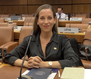 Andrea González charló con la representante de Interpol para la Unión Europea.
