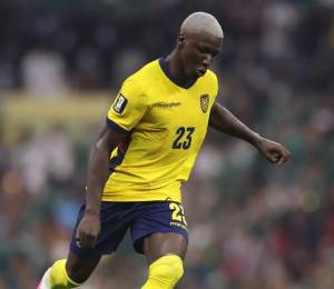Moisés Caicedo, jugador de la selección de Ecuador.