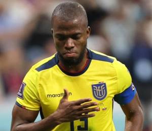 Enner Valencia, goleador histórico de la selección de Ecuador.
