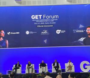 Este 5 de octubre, en Quito, arrancó GET Forum: un encuentro regional que promueve el emprendimiento, la innovación y la tecnología; las charlas y presentaciones se desarrollaron en las instalaciones de la UDLA.