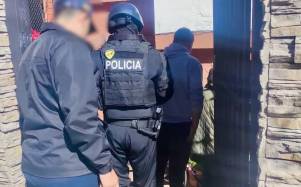 Fotografía tomada durante uno de los tres operativos emprendidos de forma simultánea por la Policía Nacional para detener a los implicados en el asesinato de Santiago Ávalos.
