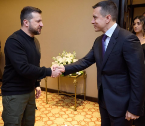 Los presidentes de Ucrania y Ecuador se reunieron en Argentina, en diciembre de 2023.
