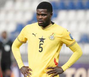 Thomas Partey, jugador de la selección de Ghana.
