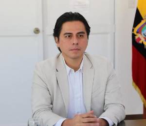 Fabián Calero cuando era viceministro de Electricidad.