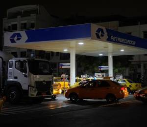 Gasolinera de Petroecuador en Guayaquil.