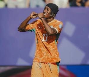 Yan Diomande, jugador de la selección de Costa de Marfil.