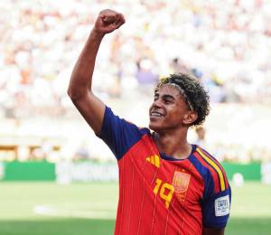 Lamine Yamal, jugador de la selección de España.