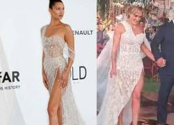 El vestido de novia de Cynthia Viteri fue inspirado en el atuendo de la supermodelo Bella Hadid