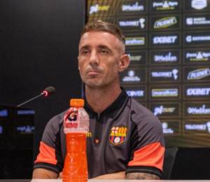 Damián Díaz durante la rueda de prensa.