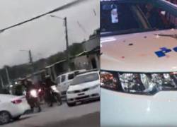 Policías fueron atacados a tiros en el Guasmo: videos muestran lo que ocurrió durante el operativo