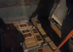 Fotografía del alijo en le que se almacenaban kilos de cocaína.