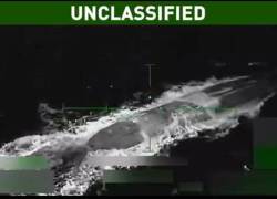 Captura de pantalla que muestra la embarcación en la que se trasladaban los detenidos.